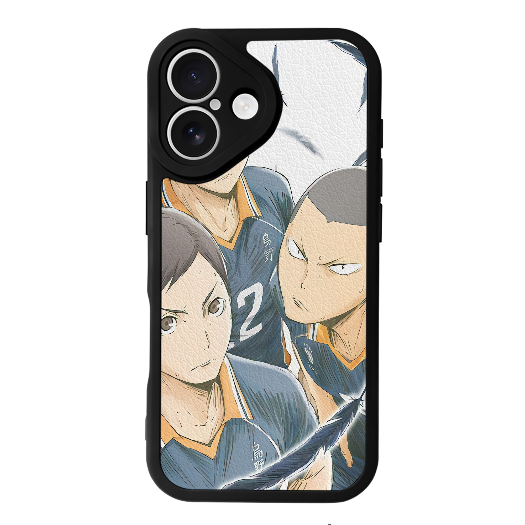 （画像用） ハイキュー!! Haikyu!! 【iPhone 16シリーズ対応】シリコンスマホケース（レザー調） 材質：シリコン